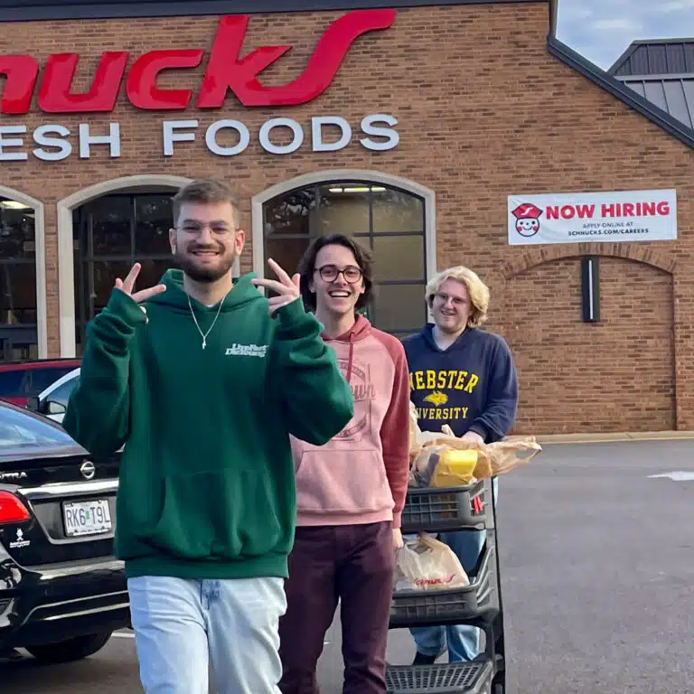 Octave student in street